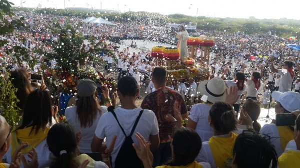 La Virgen de Betania es recibida en la segunda procesión más multitudinaria de Venezuela