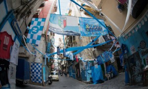 Napoli prepara la festa, tinta d&#039;azzurro e tricolore