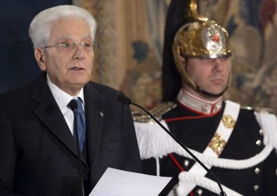 Il presidente della Repubblica Sergio Mattarella