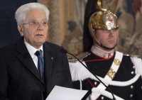 Il presidente della Repubblica Sergio Mattarella