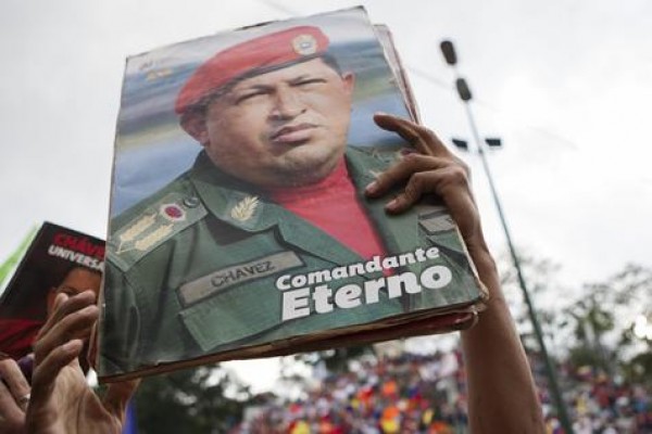 Expresión de gratitud a Hugo Chávez de parte de sus seguidores.