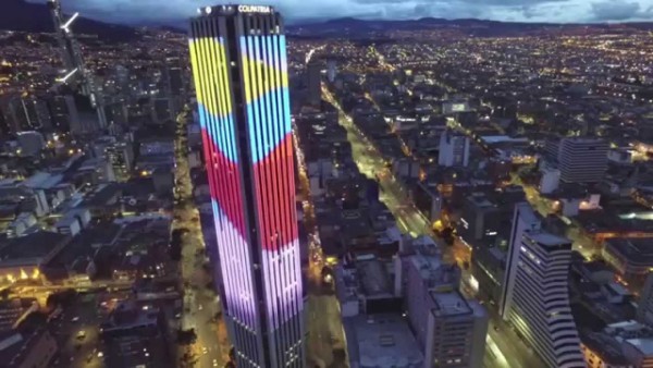 Bogotà la capitale della Colombia dal drone