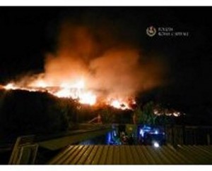 Roma - Incendio alla Muratella, la Polizia Locale impegnata tutta la notte