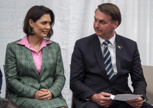 Michelle Bolsonaro, moglie dell&#039;ex presidente brasiliano Jair Bolsonaro