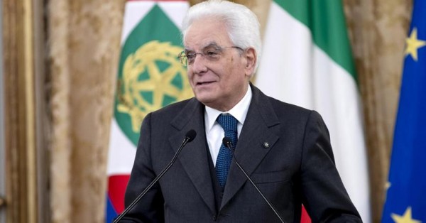 El presidente de Italia Sergio Mattarella