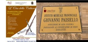 Taranto - “Gli studenti del Conservatorio di Musica G.Paisiello, con musica e parole si raccontano ”