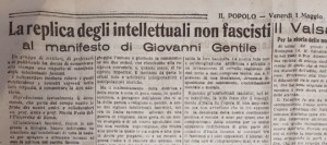 Ritrovata l&#039;unica copia al mondo del &quot;Popolo&quot; col manifesto degli antifascisti