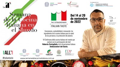 Venezuela degustará los sabores de la VII edición de la Semana de la Cocina Italiana en el Mundo