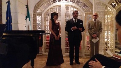 Una voce, un piano con la soprano Andreína Ramírez y al piano  italo-italiana Franca Ciarfella fue un exito en la Residencia de Italia