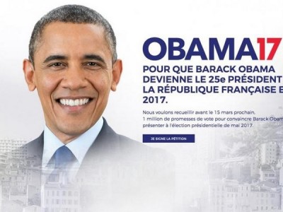 Obama candidato all’Eliseo. L’idea corre su Twitter