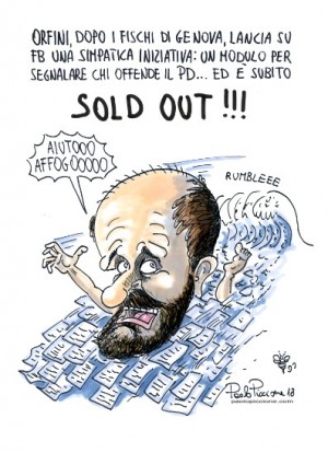 Orfini dichiara: “ora basta, questa volta denunceremo tutto”...”dal nostro vignettista Paolo Piccione