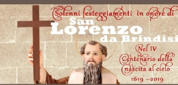 Taranto – San Lorenzo da Brindisi festeggiamenti dal 19 al 21 luglio per i 400 anni dalla nascita