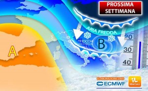 Non solo temporali ma anche freddo, le previsioni della settimana