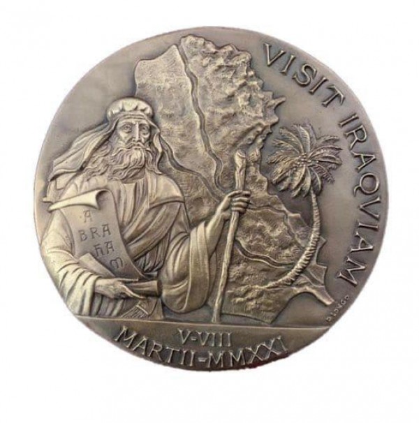 El Vaticano emite una medalla oficial por el viaje del Papa Francisco a Iraq