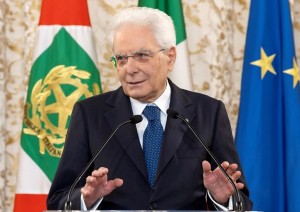 Il presidente della Repubblica Sergio Mattarella
