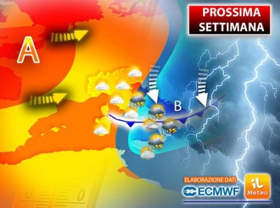 Caldo e temporali, in arrivo mini-ribaltone sull&#039;Italia: previsioni meteo per i prossimi giorni