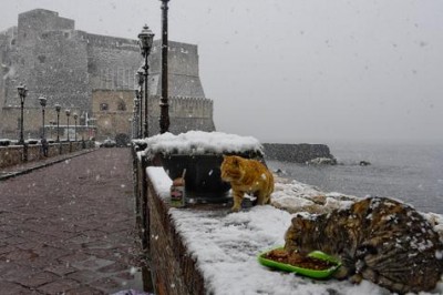 Nápoles y el resto de Italia bajo la nieve 