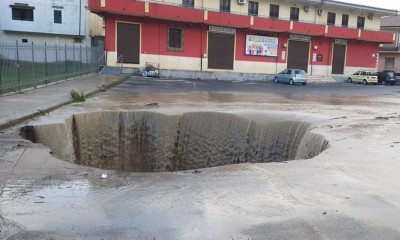 Una bomba d&#039;acqua ha allagato Crotone