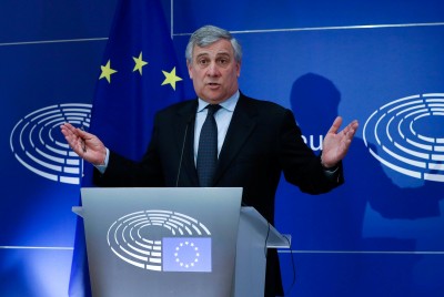 Antonio Tajani (PPE) , presidente del Parlamento Europeo
