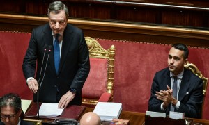 Mario Draghi in Senato