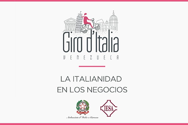 Giro d&#039;Italia: La italianidad en los negocios el lunes 25 de junio a las 10 am en IESA con Embajada de Italia