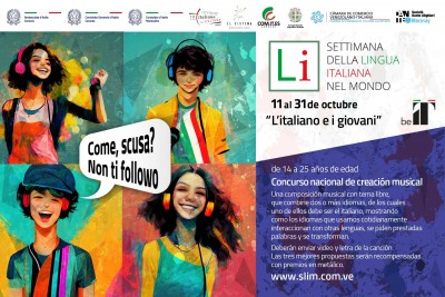 XXII Semana de la Lengua Italiana abrirá espacios para la creación artística de los más jóvenes