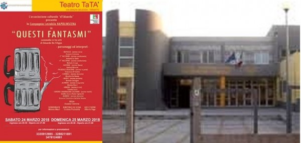 Taranto - Presentazione evento teatrale &quot;Questi Fantasmi&quot; presso ITC Leonardo Sciascia