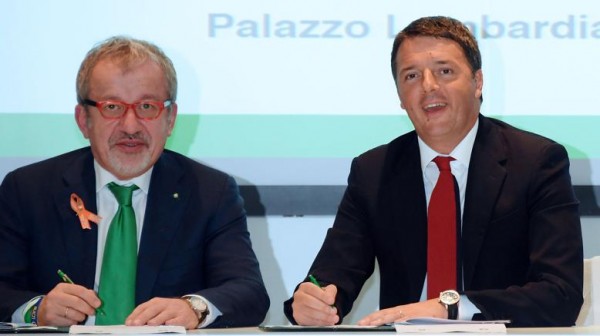 L&#039;intervento di Renzi e la cerimonia di firma del Patto per la Lombardia