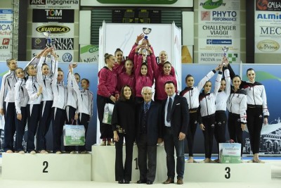 Foto podio Serie B ( foto di cortesia di Daniele Cifalà/FGI)
