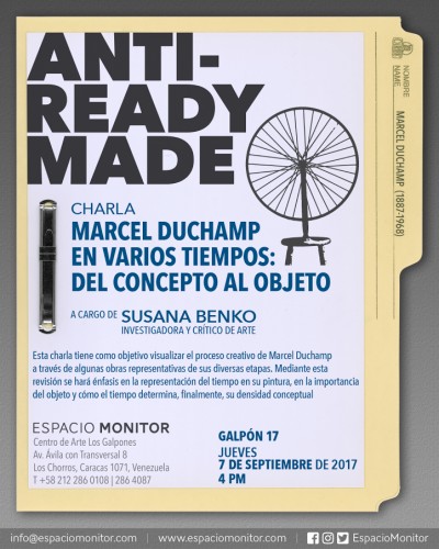 Charla sobre Marcel Duchamp en Los Galpones con la investigadora en artes visuales Susana Benko