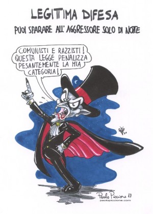 Legittima difesa… Le vignette di Paolo Piccione