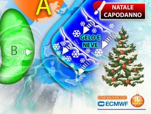 Natale e Capodanno, gelo e neve fino in pianura