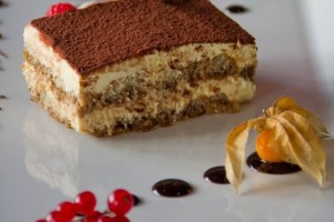 El tradicional postre Tiramisu