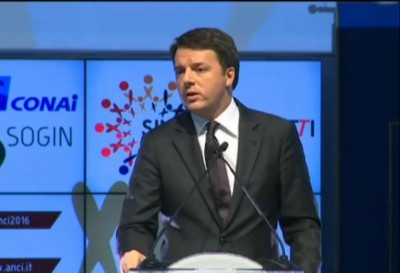 Il premier Renzi all&#039;assemblea dell&#039;Anci