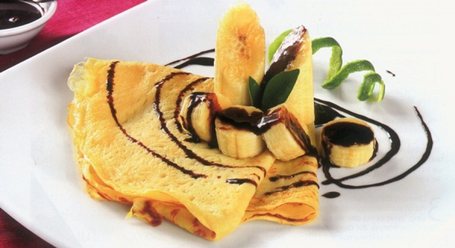 Crepes de plátano y Nutella