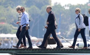 Teresa May de vacaciones en Italia, paseos a orillas del lago Garda