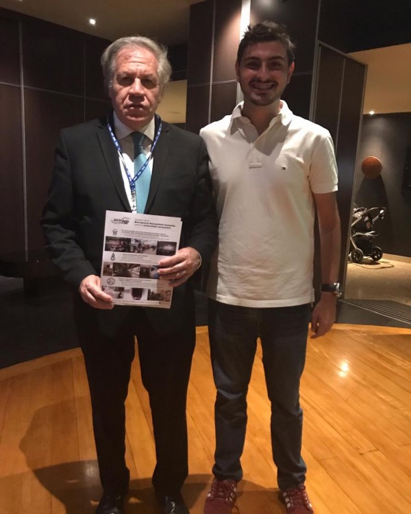 Federación de Centros Universitarios UCV entrega informe sobre crisis universitaria a Luis Almagro