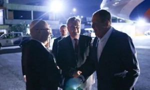 Serguéi Lavrov, ministro de Asuntos Exteriores de Rusia a su llegada a Venezuela
