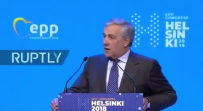 El Presidente del Parlamento Europeo Antonio Tajani lleva a Venezuela al Congreso de PPE