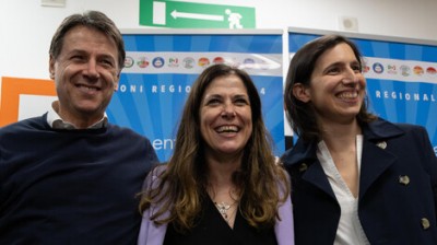 Todde entre Conte y Schlein, los líderes del M5S y el PD