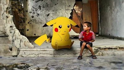 Syrians adopt Pokemon Go to highlight plight of children
