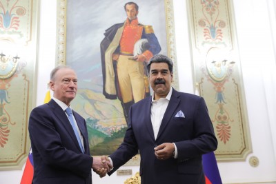  El presidente de Venezuela, Nicolás Maduro, recibió a Nikolái Pátrushev, secretario del Consejo de Seguridad de la Federación de Rusia