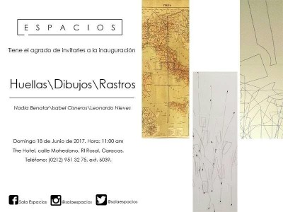 Nadia Benatar, Isabel Cisneros y Leonardo Nieves  muestran sus cartografías en la Galería Espacios