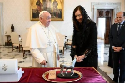 La vicepresidente dell&#039;Argentina ricevuta dal Papa in Vaticano