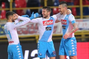 Hamsik, Mertenes e Insigne, los goleadores del partido