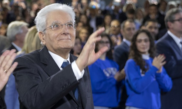 Il presidente della Repubblica, Sergio Mattarella all&#039;inaugurazione dell&#039;anno accademico all&#039;università di Potenza