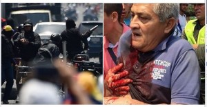 I paramilitari di Maduro sparano ai dimostranti pacifici a San Antonio del Táchira al confine con la Colombia