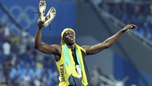 Usain Bolt wins a hat-trick of 100 metres Olympic titles