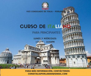 El Vice Consulado de Italia en Porlamar:  Abre sus aulas y te invita a conocer sus nuevos cursos del Idioma Ingles e Italiano.