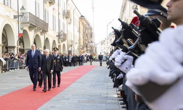 Il Capo dello Stato Sergio Mattarella a Cuneo per la celebrazione del 25 Aprile 